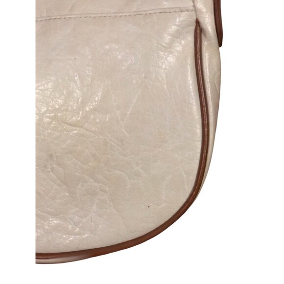 American Rag Pink Rose Vine Cream Boho Cottage Crossbody Bag Brown Braided Strap - Picture 12 of 16